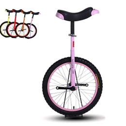 FMOPQ Bike FMOPQ 16' / 18'Wheel Unicycles for 9-15 Year Old Kids / Girl / Beginner Large 20 Inch One Wheel Bike for Adults / Women / Mom Best Birthday Gift (Color : Pink Size : 20INCH Wheel)