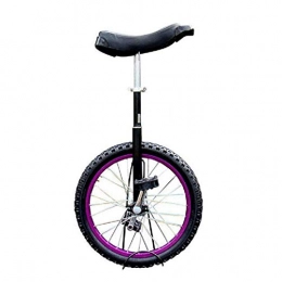 JHSHENGSHI Bike JHSHENGSHI Unicycle 16 / 18 / 20 Inch Single Round Children's Adult Adjustable Height Balance Cycling Exercise Purple (Size : 18 inch) Unicycle