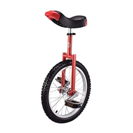 JLXJ Unicycles JLXJ 18"(46cm) Wheel Unicycle Bike, Red Girls Mountain Tire Cycling Balancing Exercise Bike, Load 150kg / 330Lbs