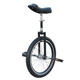 JLXJ Bike JLXJ Boy Girls Unisex Unicycle Bike Kids Adult Beginner, 16" / 18" / 20" / 24" Wheel One Wheel Bike, Adjustable Height, Load 150kg / 330Lbs (Color : Black, Size : 40cm(16inch))