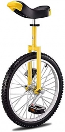 MLL Unicycles MLL Balance Bike, Yellow Unicycles for Adults Kids, Steel Frame, 16inch / 18inch / 20 Inch One Wheel Balance Bike for Teens Boy