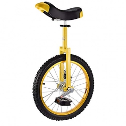 RYDotey Unicycles RYDotey Unicycle 16 / 18 Inch Single Round Children Adults Height-Adjustable Balance Cycling Exercise, Yellow, 18