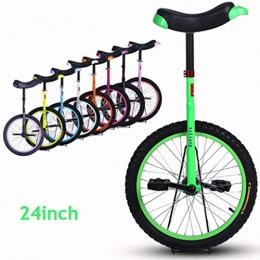 SYCHONG Bike SYCHONG 24 Inchs Children's Acrobatic Unicycle Balance Car, Anti-Sliding Anti-Wear Pressure Anti-Drop Anti-Collision, Green