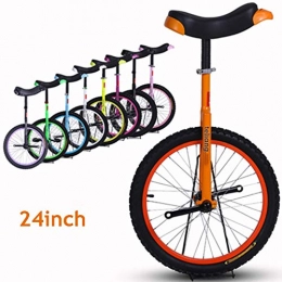 SYCHONG Bike SYCHONG 24 Inchs Children's Acrobatic Unicycle Balance Car, Anti-Sliding Anti-Wear Pressure Anti-Drop Anti-Collision, Orange