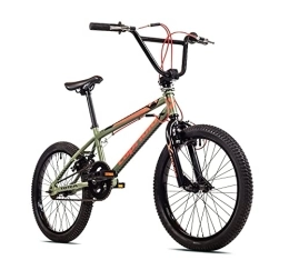 breluxx BMX breluxx® 20 Zoll BMX Totem Olive, 360° Rotor-System, Freestyle Freilauf - 4 Pegs