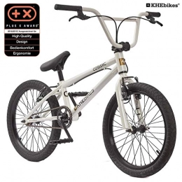 KHEbikes Fahrräder KHE BMX Cosmic 20 Zoll Fahrrad mit Affix Rotor nur 11, 1kg [Blau Schwarz Orange] … (Weiß)