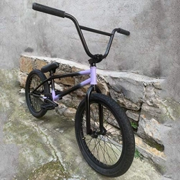 LJLYL BMX LJLYL 20-Zoll-DIY-BMX-Fahrrad für Kinder, Erwachsene - Anfänger bis Fortgeschrittene, hochfester Cr-Mo-Rahmen - Vorderradgabel und 8, 75-Zoll-Lenker, 25x9T BMX-Getriebe