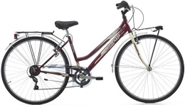 Cicli Cinzia Fahrräder 28 Zoll Damen Trekking Fahrrad Cinzia Country 6 Gang, Farbe:rot