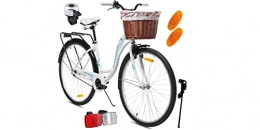 Generic City BDW 28 Zoll Damen Mädchen City Trekking Fahrrad Rad Bike Damenrad Cityfahrrad Damenfahrrad Cityrad Trekkingfahrrad Trekkingrad, Korb KOSTELNOS