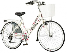 breluxx Fahrräder breluxx® 26 Zoll Damenfahrrad Venera Fashion Catalina Citybike mit Korb + Licht, Retro Bike, 6 Gang Shimano, Modell 2020