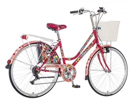 breluxx Fahrräder breluxx® 26 Zoll Damenfahrrad Venera Fashion Kolibri Citybike mit Korb + Licht, Retro Bike, 6 Gang Shimano, Modell 2020