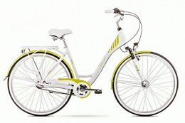 breluxx Fahrräder breluxx® 28 Zoll ALU Damenfahrrad Art Deco 3, Rücktrittbremse, Nexus 3 Gang Nabenschaltung, Nabendynamo + Beleuchtung, Retro Bike, weiß-grün - Modell 2020