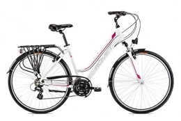breluxx Fahrräder breluxx® 28 Zoll ALU Trekking Damenfahrrad Citybike FS - Gazela 1, weiß rot, Modell 2021