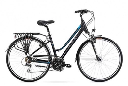 breluxx Fahrräder breluxx® 28 Zoll ALU Trekking Damenfahrrad Citybike FS - Gazela 3, schwarz blau, Modell 2021