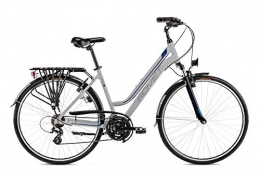 breluxx Fahrräder breluxx® 28 Zoll ALU Trekking Damenfahrrad Citybike FS - Gazela, Graphite blau, Model 2021