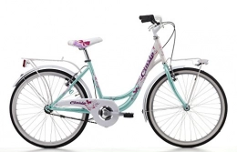 Cicli Cinzia Fahrräder Fahrrad Cicli Cinzia Liberty Mädchen, Stahlrahmen (Seawater / White, 24 Zoll - Single-Speed)