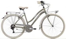 Cicli Cinzia Fahrräder Fahrrad Cicli Cinzia Tiffany Damen, Aluminium-Rahmen, 6-Gang (Gold Grey, 28" - Größe 46)