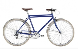 fahrradstation City fahrradstation Excelsior Vintage Rad mit Doppelstange (Dunkel Blau)
