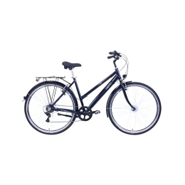 Hawk Fahrräder HAWK Citytrek Easy Blue Lady Damenfahrrad 28 Zoll (51 cm) I Leichtes Stadtfahrrad I Damen Fahrrad mit 7-Gang Shimano Kettenschaltung & Nabendynamo