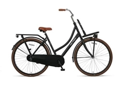 Hooptec City Hooptec Altec Classic 28 Zoll Transportfahrrad 55 cm Schwarz-Braun inkl. GRATIS Handbremse Reflektoren