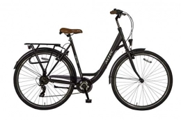 Hooptec City Hooptec Altec Metro 28 Zoll Damenfahrrad 7 Gang 49 cm schwarz-matt