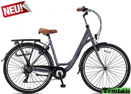 Hooptec City Hooptec Damen Citybike Travel 28 Zoll 7 Gang 50 cm grau-matt