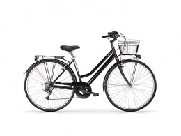 MBM City MBM Damen Touring D Tkk 28' Acc 6v Fahrrad, Schwarz glänzend A01, XX