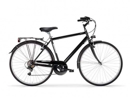 MBM City MBM Herren Touring U Tkk 28' Acc 6v Fahrrad, Schwarz glänzend A01, 50