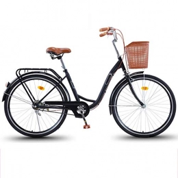 NIUYU Fahrräder NIUYU Single Speed Fahrrad, Ultraleicht Damen City Commuter Fahrrad Retro Citybike für Unisex Schüler-C-26Zoll