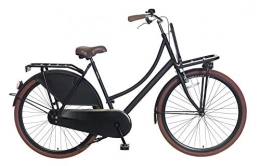 POPAL Fahrräder Popal Carrier Cityräder Damen 28 Zoll 57 cm Frau Felgenbremse Schwarz