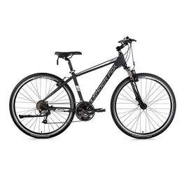 Leaderfox Cross Trail und Trekking 28 Zoll Leader Fox Viatic Gent Herren Cross Bike MTB Shimano 21 Gang grau weiß 57 cm