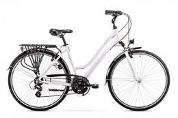 ROMET Cross Trail und Trekking BikeShop. Trekkingrad - Bike - Fahrrad- Romet Gazela - Gängezahl 21 - Aluminiumrahmen - 28 Zoll - Größe 19'' - Weiß