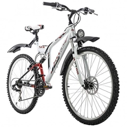 KS Cycling Cross Trail und Trekking KS Cycling Mountainbike ATB Fully 26" Zodiac weiß RH 48 cm