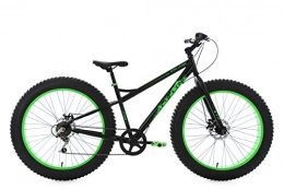 KS Cycling Cross Trail und Trekking KS Cycling Mountainbike MTB Fatbike 26'' schwarz-grün RH 43 cm