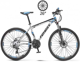 BUK Cross Trail und Trekking Trekkingrad Trekkingrad Cross Trekkingbikes Mountain Offroad Bike Männer und Frauen mit Variabler Geschwindigkeit Light Bike-26 Zoll / 24 Geschwindigkeit_Weiß