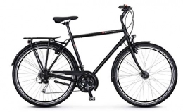 vsf fahrradmanufaktur Cross Trail und Trekking vsf fahrradmanufaktur T-50 Shimano Alivio 24-G Trekking Bike 2020 (28" Herren Diamant 62cm, Ebony matt)