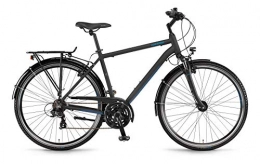 Unbekannt Cross Trail und Trekking Winora Domingo 21 Trekking Bike 2021 (28" Herren Diamant 60cm, Schwarz / Blau matt (Herren))