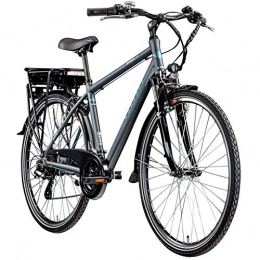 Zündapp Fahrräder Zündapp E-Bike Trekking 700c Green 7.7 Pedelec Trekkingrad Herren 28 Zoll Touren (grau / blau, 48 cm)