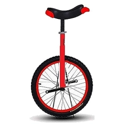  Fahrräder Einrad 16 Zoll Einrad Einrad Einrad für Kinder / Anfänger / Kinder, davon Höhe 120-140 cm, 6 / 7 / 8 / 9 Jahre Jungen Mädchen Waage, Bequemer Sattelsitz (Color : Red)