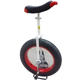 Lqdp Fahrräder Einrad 20-Zoll-Einräder für Teenager / Erwachsene / Vater / Mutter, Anfänger-Uni-Fahrrad mit Rutschfestem Butyl-Mountain-Reifen, Tragfähig 300 Lbs (Color : Red)