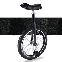 SSZY Einräder Einrad 20 Zoll Grünes Einrad, für Erwachsene / Große Kinder / Profis, 16 / 18 Zoll Balance-Fahrräder, Rutschfestes Dämpfungsrad, Release-Spaß-Übung (Color : Black, Size : 20inch)