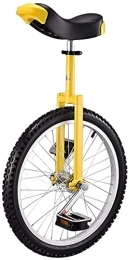 Fahrräder Einrad Fahrrad Einrad 20 Zoll Rad Einrad für Erwachsene Jugendliche Anfänger, hochfeste Manganstahlgabel, verstellbarer Sitz, belastbar 150 kg (Farbe: Gelb)