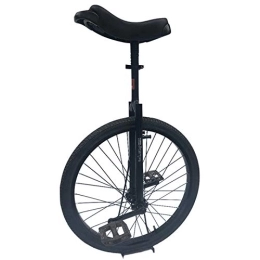 HWF Fahrräder Einrad Kinder 20 Zoll Klassisch Schwarz Einrad, für Anfänger / Erwachsene, Heavy Duty Frame Balance Bike, mit Mountain Tire & Alloy Rim, Bestes Geburtstagsgeschenk (Color : Black, Size : 24 inch)