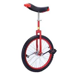 HWF Fahrräder Einrad Kinder Groß 20" / 24" Einrad für Erwachsene für Männer / Frauen / Große Kinder, Klein 14" / 16" / 18" Einrad für Kinder für Jungen Mädchen, Anfänger Uni-Cycle, Einrad-Fahrrad ( Color : Red , Size : 18" )