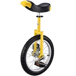 GWSPORT Fahrräder GWSPORT Einrad Fahrrad fr Kinder und Erwachsene Kreative Einzelrad Balance Radfahren Heimtrainer Ergonomisches Design rutschfeste Verschleifest, Gelb, 16Inch