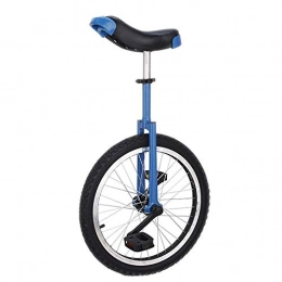 HWF Fahrräder HWF Einrad 16"Rad Einrad, Komfortsattelsitz Rutschfester Reifen Chrom 16 Zoll Stahlrahmen Fahrradzyklus, Tragende 150 Pfund (Color : Blue)