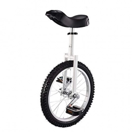 HWF Fahrräder HWF Einrad 18-Zoll-Rad Einrad für Kinder & Jugendliche Reitbalance Üben, Aluminiumfelge Stahlgabelrahmen, Tragender 150kg / 330 Lbs (Color : White)
