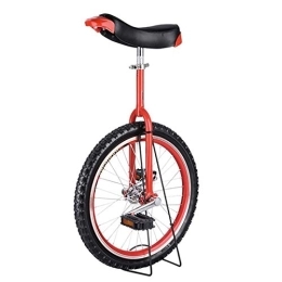 HWF Fahrräder HWF Einrad 20" (51 cm) Radaus Einrad für Erwachsene / Big Kid, Outdoor Boy Girls Anfänger Einräder, Aluminiumlegierungsfelge und Manganstahl, Lädt 150kg (Color : Red, Size : 20")