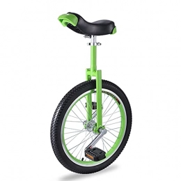 HWF Fahrräder HWF Einrad 20 Zoll Einrad für Erwachsene Kinder, Stahlrahmen, EIN Rad Balance Exercise Fun Bike für Teenager Männer Frau Junge Mädchen, Berg im Freien (Color : Green)