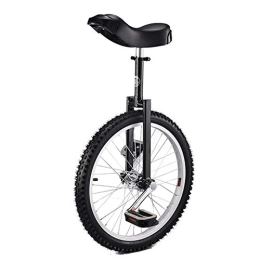 HWF Fahrräder HWF Einrad 20 Zoll Rad Einrad für Erwachsene Teenager Anfänger, Hochfeste Manganstahlgabel, Verstellbarer Sitz, Tragender 150kg / 330 Lbs (Color : Black)